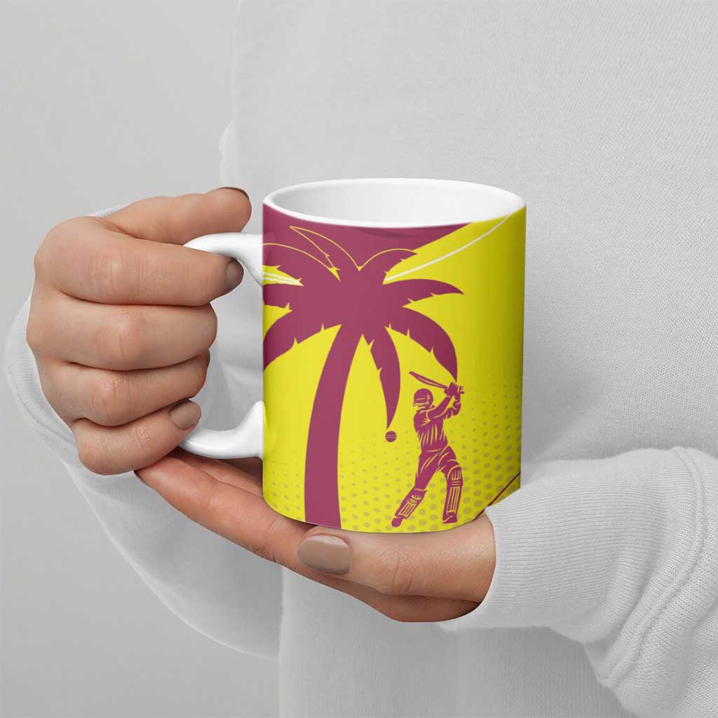 New Zealand and West Indies Cricket Custom Ceramic Mug Black Cap Windies Together - Polynesian Pride