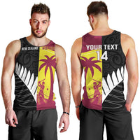 New Zealand and West Indies Cricket Custom Men Tank Top Black Cap Windies Together - Polynesian Pride