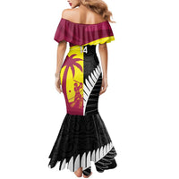 New Zealand and West Indies Cricket Custom Mermaid Dress Black Cap Windies Together - Polynesian Pride