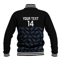 New Zealand Silver Fern Cricket Custom Baseball Jacket Black Cap T20 Version - Polynesian Pride