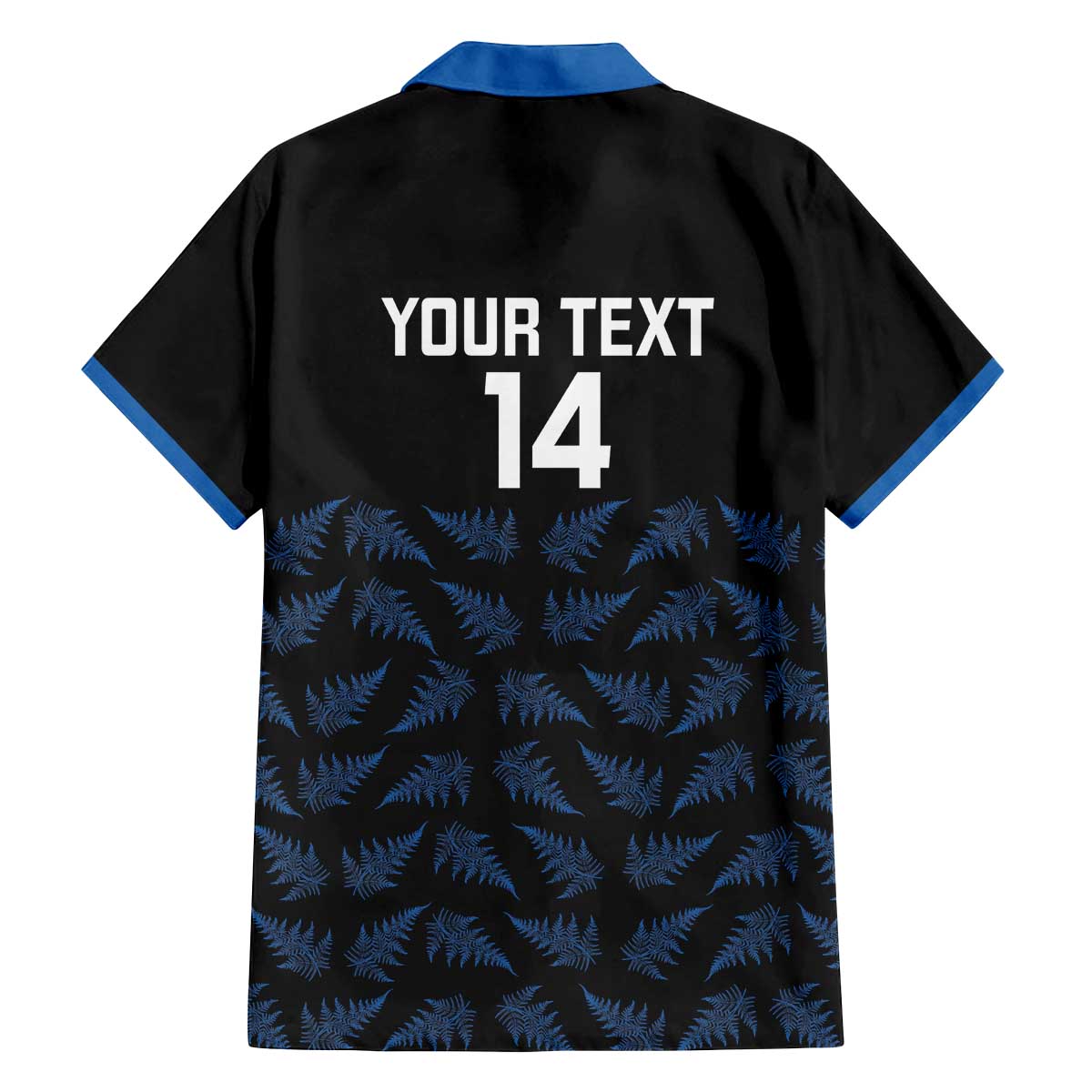 New Zealand Silver Fern Cricket Custom Family Matching Off The Shoulder Long Sleeve Dress and Hawaiian Shirt Black Cap T20 Version - Polynesian Pride