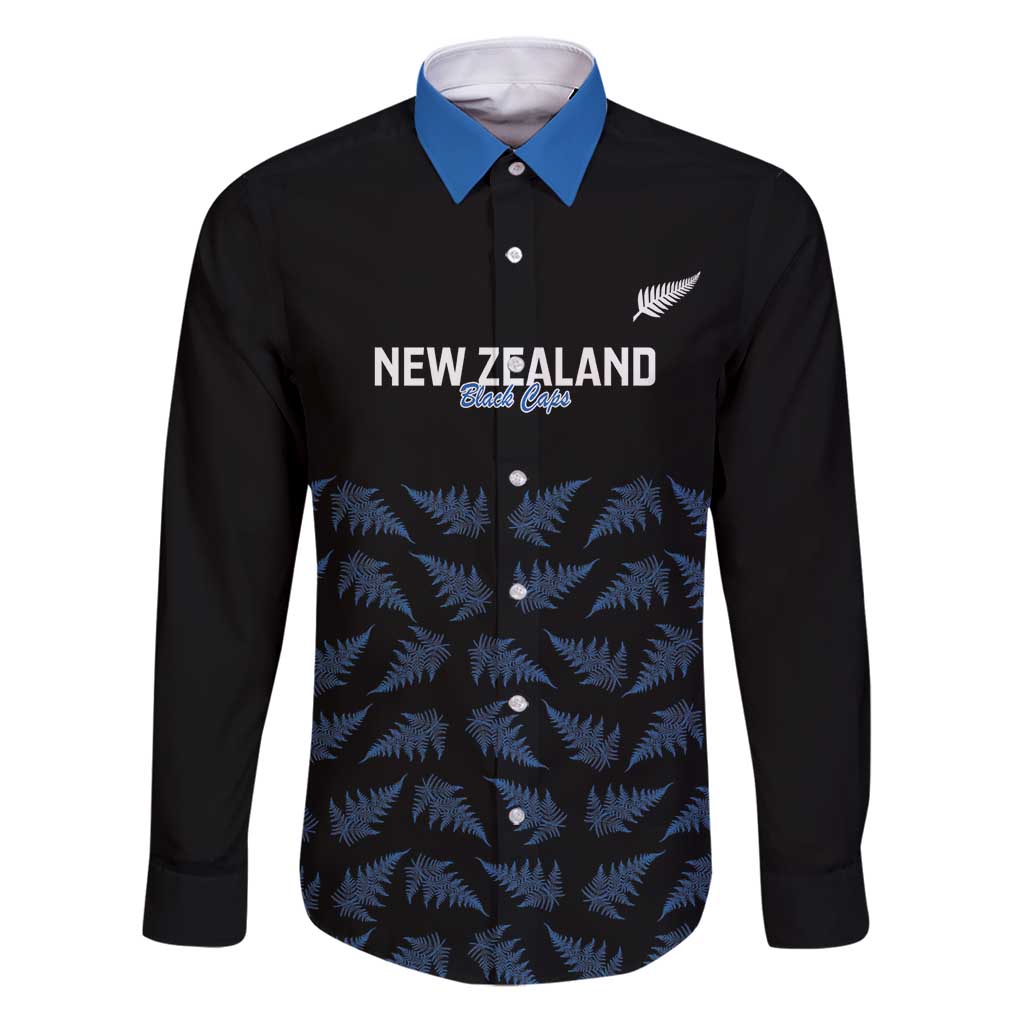New Zealand Silver Fern Cricket Custom Family Matching Puletasi and Hawaiian Shirt Black Cap T20 Version - Polynesian Pride