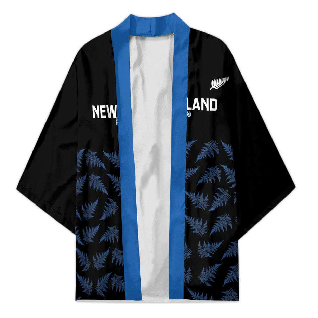 New Zealand Silver Fern Cricket Custom Kimono Black Cap T20 Version - Polynesian Pride