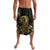 Gold And Black Aoteara Horse Racing Lavalava NZ Maori Pattern