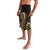 Gold And Black Aoteara Horse Racing Lavalava NZ Maori Pattern