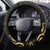 Gold And Black Aoteara Horse Racing Steering Wheel Cover NZ Maori Pattern