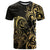 Gold And Black Aoteara Horse Racing T Shirt NZ Maori Pattern