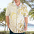 Gold And White Aoteara Horse Racing Hawaiian Shirt NZ Maori Pattern