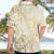 Gold And White Aoteara Horse Racing Hawaiian Shirt NZ Maori Pattern