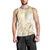 Gold And White Aoteara Horse Racing Men Tank Top NZ Maori Pattern