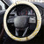 Gold And White Aoteara Horse Racing Steering Wheel Cover NZ Maori Pattern