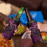 Pink Aoteara Horse Racing 4 in 1 Can Cooler Tumbler NZ Maori Pattern