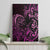 Pink Aoteara Horse Racing Canvas Wall Art NZ Maori Pattern