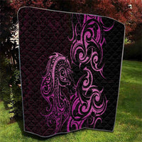 Pink Aotearoa Horse Racing Quilt NZ Maori Pattern LT14 - Polynesian Pride