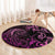 Pink Aoteara Horse Racing Round Carpet NZ Maori Pattern