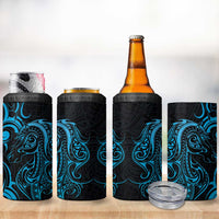 Blue Aotearoa Horse Racing 4 in 1 Can Cooler Tumbler NZ Maori Pattern LT14 - Polynesian Pride