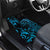 Blue Aoteara Horse Racing Car Mats NZ Maori Pattern