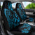 Blue Aoteara Horse Racing Car Seat Cover NZ Maori Pattern