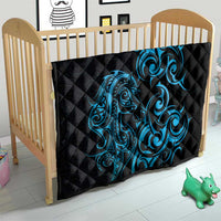 Blue Aotearoa Horse Racing Quilt NZ Maori Pattern LT14 - Polynesian Pride