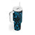 Blue Aoteara Horse Racing Tumbler With Handle NZ Maori Pattern