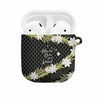 Born And Raised Aloha Hawaii AirPods Case Kanaka Kakau Hawaiian Tiare Pakalana Lei - Polynesian Pride