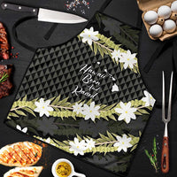 Born And Raised Aloha Hawaii Apron Kanaka Kakau Hawaiian Tiare Pakalana Lei - Polynesian Pride