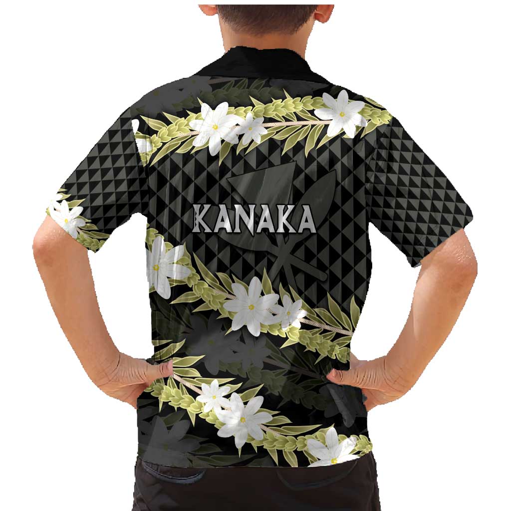 Born And Raised Aloha Hawaii Family Matching Mermaid Dress and Hawaiian Shirt Kanaka Kakau Hawaiian Tiare Pakalana Lei - Polynesian Pride