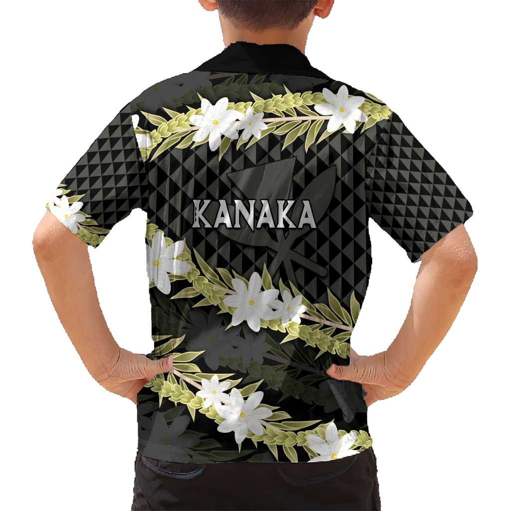 Born And Raised Aloha Hawaii Family Matching Off Shoulder Maxi Dress and Hawaiian Shirt Kanaka Kakau Hawaiian Tiare Pakalana Lei - Polynesian Pride