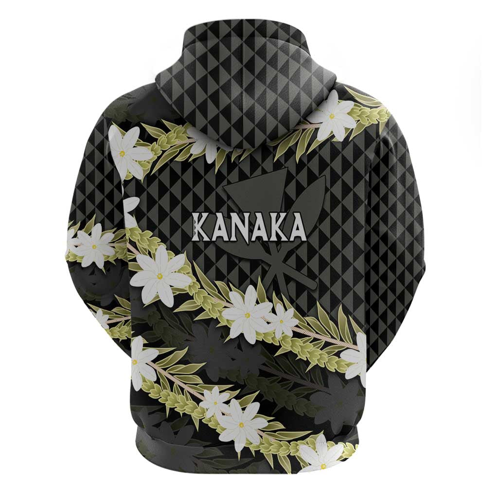 Born And Raised Aloha Hawaii Hoodie Kanaka Kakau Hawaiian Tiare Pakalana Lei - Polynesian Pride
