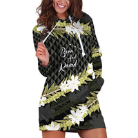 Born And Raised Aloha Hawaii Hoodie Dress Kanaka Kakau Hawaiian Tiare Pakalana Lei - Polynesian Pride