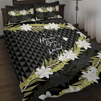 Born And Raised Aloha Hawaii Quilt Bed Set Kanaka Kakau Hawaiian Tiare Pakalana Lei - Polynesian Pride