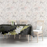 Born And Raised Aloha Hawaii Tablecloth Kanaka Kakau Hawaiian Tiare Pakalana Lei - Polynesian Pride