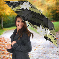Born And Raised Aloha Hawaii Umbrella Kanaka Kakau Hawaiian Tiare Pakalana Lei - Polynesian Pride
