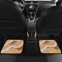 Orange Hawaii Tiare and Shell Lei Car Mats Hawaiian Palaka Luxury Vibes - Polynesian Pride