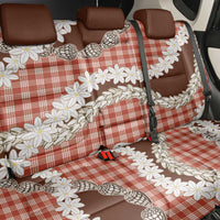 Red Hawaii Tiare and Shell Lei Back Car Seat Cover Hawaiian Palaka Luxury Vibes - Polynesian Pride