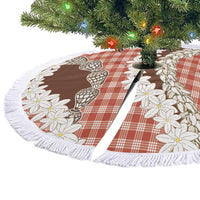 Red Hawaii Tiare and Shell Lei Tree Skirt Hawaiian Palaka Luxury Vibes - Polynesian Pride