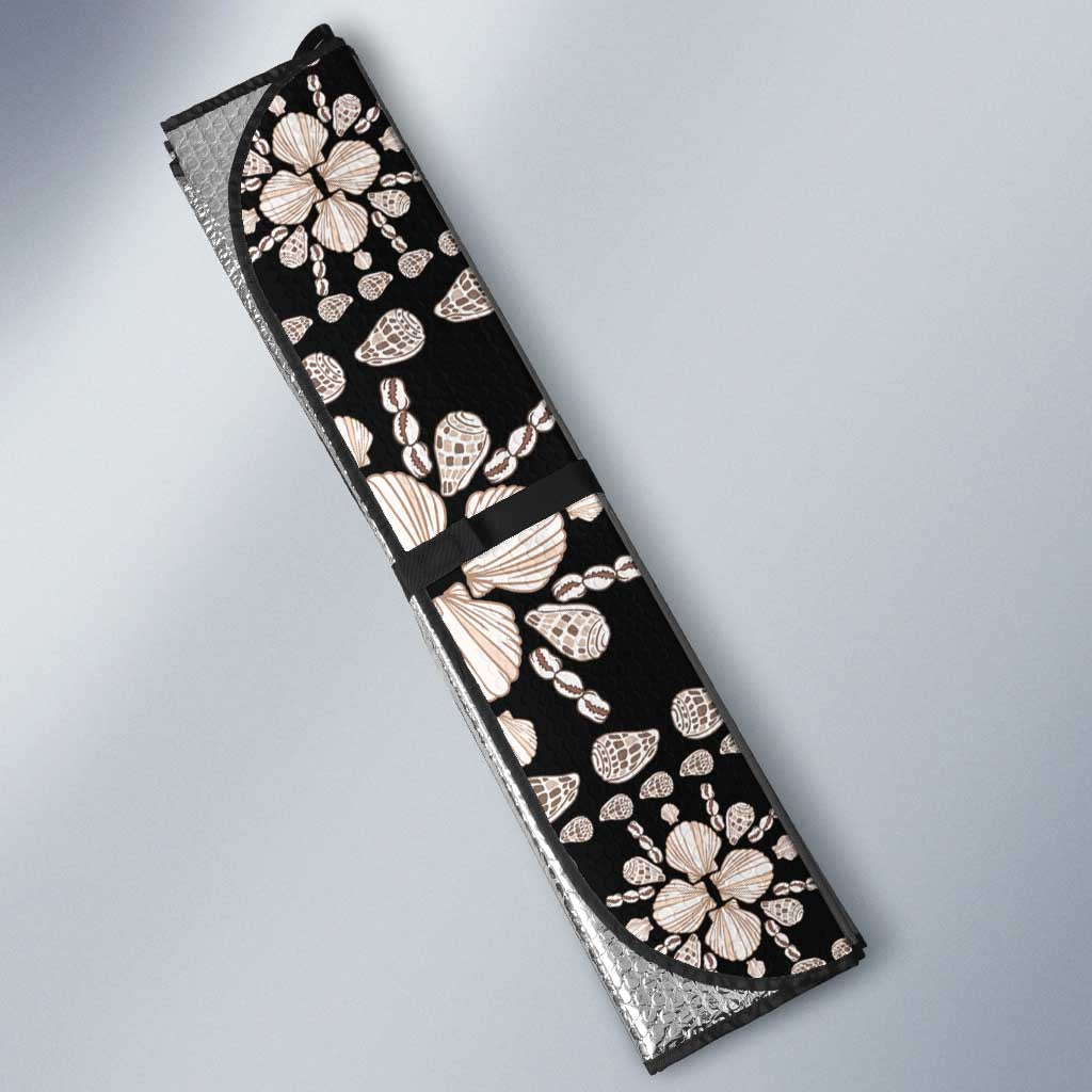 Aloha Hawaii Shell Quilt Auto Sun Shade Seamless Style - Polynesian Pride