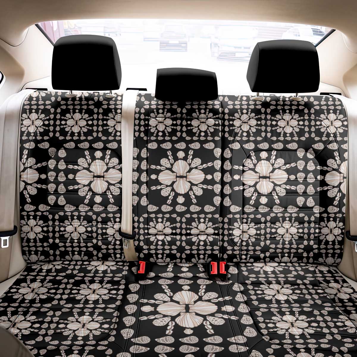 Aloha Hawaii Shell Quilt Back Car Seat Cover Seamless Style - Polynesian Pride