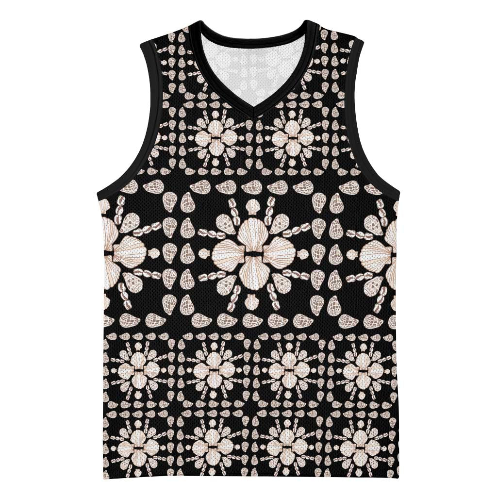 Aloha Hawaii Shell Quilt Basketball Jersey Seamless Style - Polynesian Pride