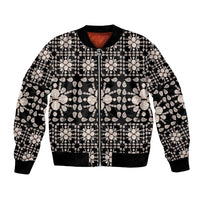 Aloha Hawaii Shell Quilt Bomber Jacket Seamless Style - Polynesian Pride