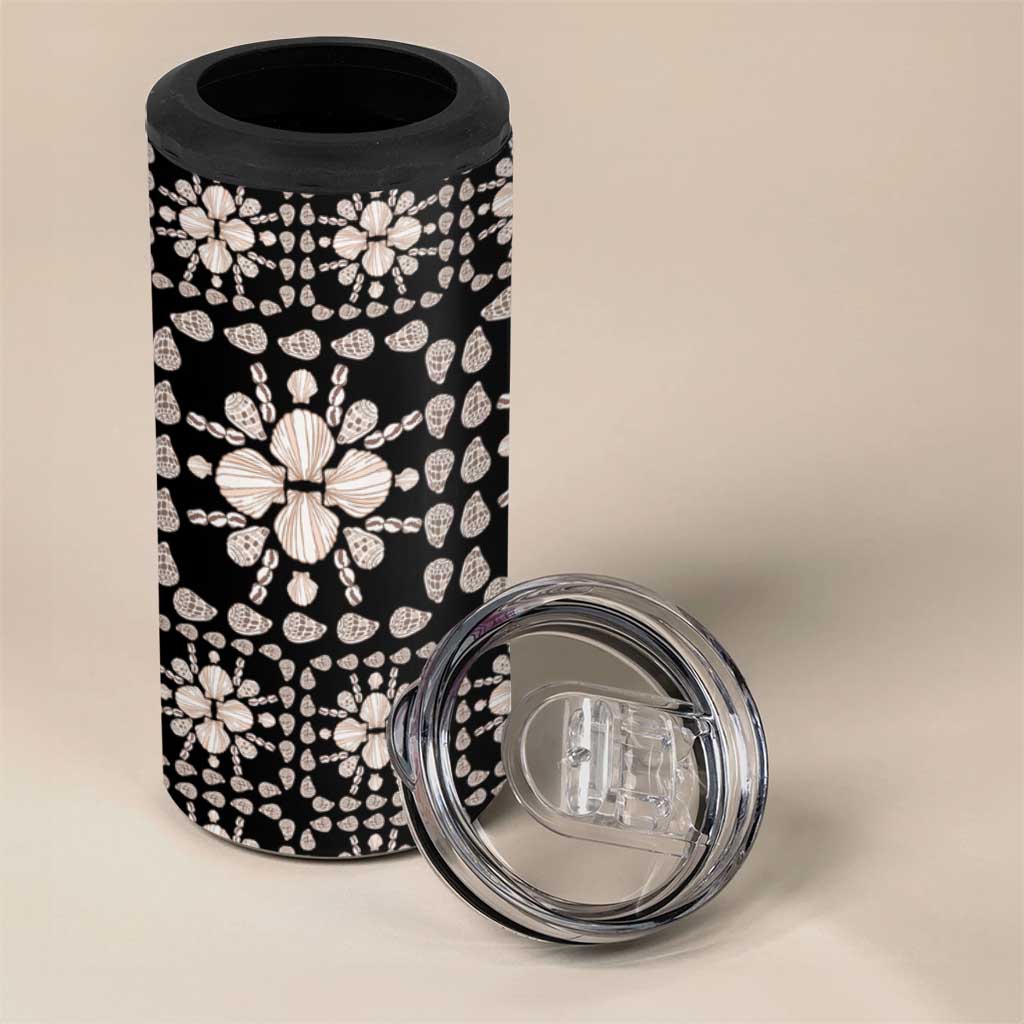 Aloha Hawaii Shell Quilt 4 in 1 Can Cooler Tumbler Seamless Style - Polynesian Pride