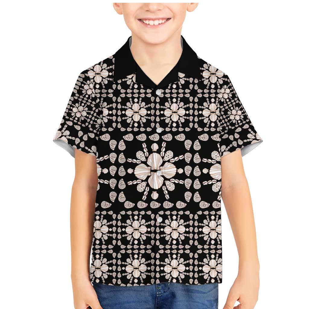 Aloha Hawaii Shell Quilt Family Matching Mermaid Dress and Hawaiian Shirt Seamless Style - Polynesian Pride