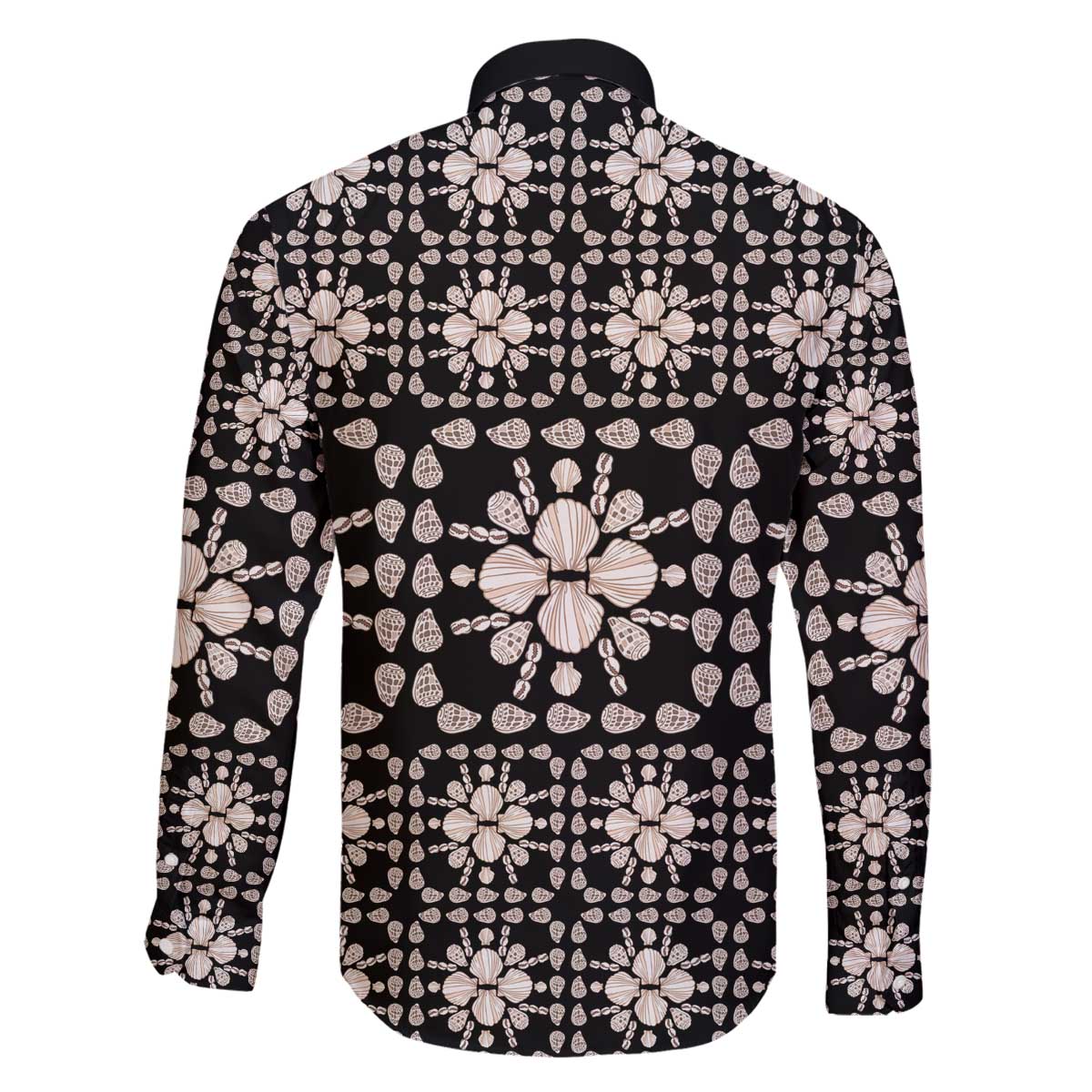 Aloha Hawaii Shell Quilt Family Matching Off The Shoulder Long Sleeve Dress and Hawaiian Shirt Seamless Style - Polynesian Pride