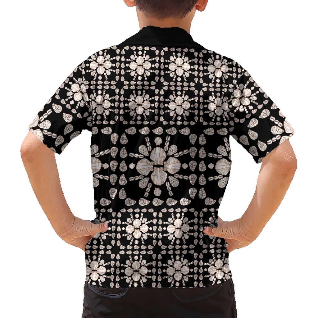 Aloha Hawaii Shell Quilt Family Matching Puletasi and Hawaiian Shirt Seamless Style LT14 - Polynesian Pride