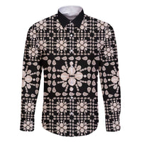 Aloha Hawaii Shell Quilt Family Matching Short Sleeve Bodycon Dress and Hawaiian Shirt Seamless Style - Polynesian Pride