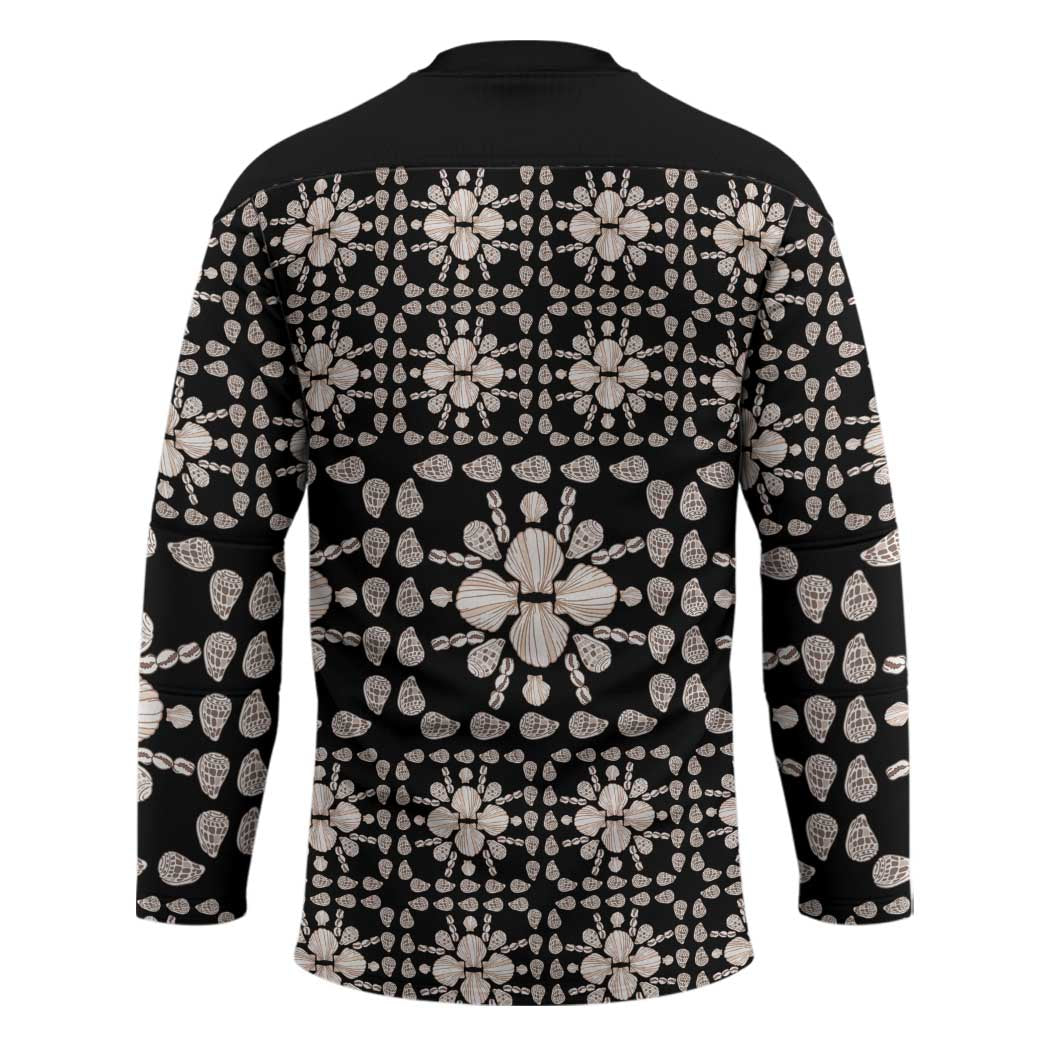 Aloha Hawaii Shell Quilt Hockey Jersey Seamless Style - Polynesian Pride