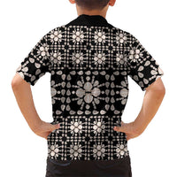 Aloha Hawaii Shell Quilt Kid Hawaiian Shirt Seamless Style - Polynesian Pride
