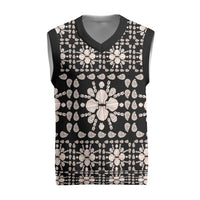 Aloha Hawaii Shell Quilt Christmas Knitted V-Neck Vest Seamless Style - Polynesian Pride