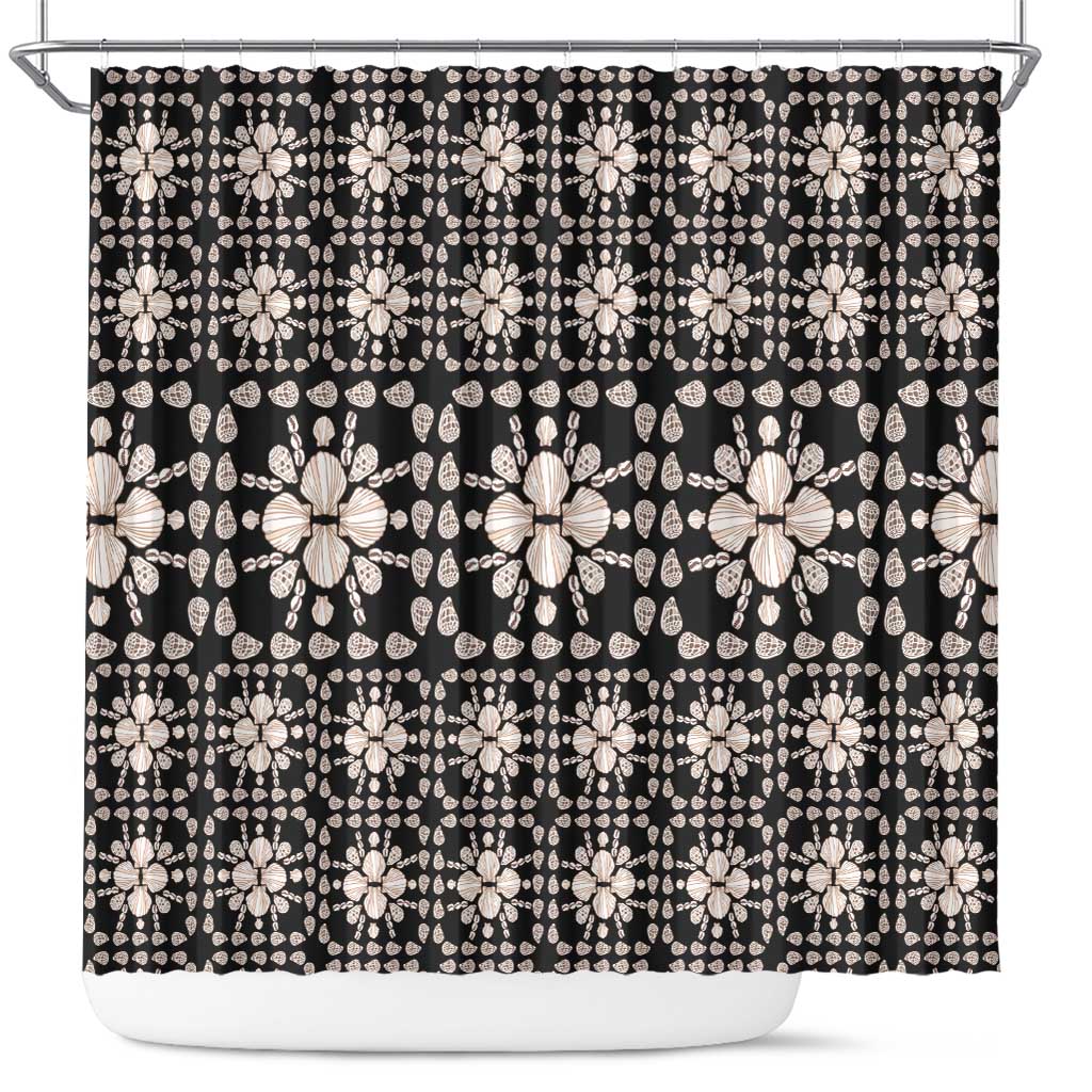 Aloha Hawaii Shell Quilt Shower Curtain Seamless Style - Polynesian Pride