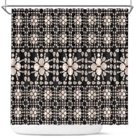 Aloha Hawaii Shell Quilt Shower Curtain Seamless Style - Polynesian Pride